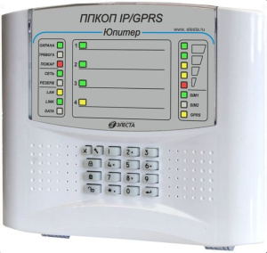 Юпитер-1433 (4 IP/GPRS), пластик, встроенная клавиатура Прибор приемно-контрольный охранно-пожарный Элеста