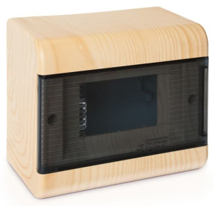 68026-27М Тусо Щит распределительный навесной ЩРн-П-6 Сосна с прозрачной дверью