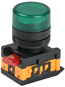 Лампа AL-22TE сигнальная d22мм зеленый неон/240В цилиндр IEK