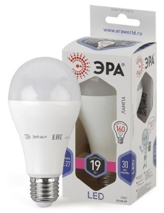 Лампа светодиодная LED Груша A65-19W-860-E27 ЭРА