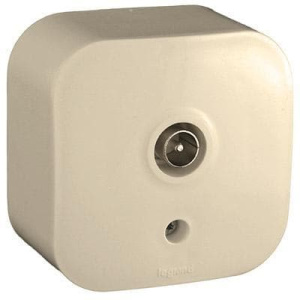 782245 Розетка телевизионная TV Слоновая кость Legrand Quteo