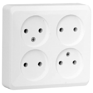 PA16-205B Розетка Белая Schneider Electric Этюд 4-я без заземления