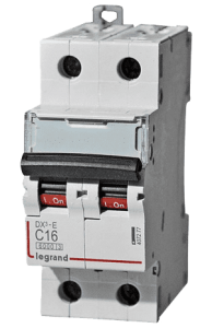 Автоматический выключатель двухполюсный Legrand DX3-E 2п C63 6000/6kА 407283