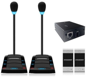 SX-410/2 Устройство переговорное клиент-кассир, дуплексное, с записью переговоров STELBERRY