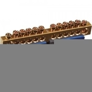 Шина N ноль на DIN-изолятор ШНИ-8х12-22-Д-С IEK