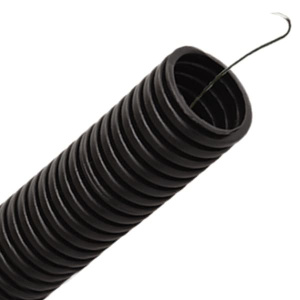 Труба гофрированная ПНД 16 мм с протяжкой легкая черная DKC серии Octopus (100м) DKC