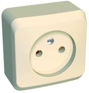 PA16-001K Розетка Кремовая Schneider Electric Этюд 1-я без заземления