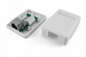 SB1-1-8P8C-C5e-SH-WH Розетка RJ-45 Hyperline