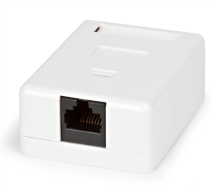 Розетка компьютерная 1 выход STK-RJ-45(8P8C), CAT.6, 1 выход, Dual