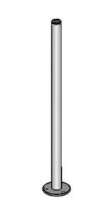 Стойка ограждения без отверстий Praktika OXGARD