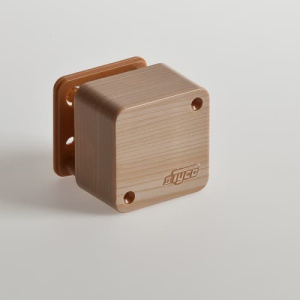 65002-27М Тусо Коробка распаячная для открытой проводки Рувинил под структуру дерева- Сосна 55х55х32мм