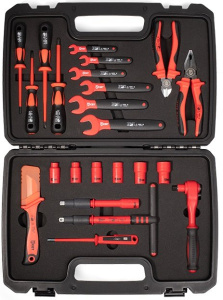 Профессиональный набор диэлектрического инструмента электрика НИИ-11, 23 предмета КВТ