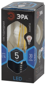 Лампа светодиодная F-LED Шар P45-5W-840-E14 ЭРА