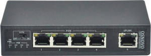 SW-20500(Без БП) Коммутатор 5-портовый Fast Ethernet с РоЕ SW-20500(Без БП) OSNOVO