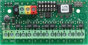 JB-118N Блок релейный сигнальный адресный, восемь выходов Jablotron