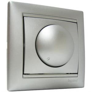 770261 Светорегулятор поворотный Алюминий (Серебро) Legrand Valena 400W