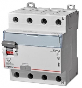 Устройство защитного отключения Legrand DX3 ВДТ 4П 63А 300mА АС 411724