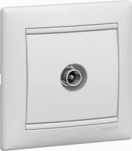 774430 Розетка Белая Legrand Valena TV оконечная
