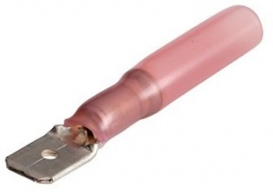 Разъемы плоские «папа» с термоусаживаемой манжетой РПИ-П-Т 1.5-(6.3) (кр) (100шт) КВТ