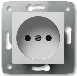 773616 Розетка без заземления Legrand Cariva Белая