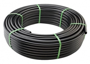 Труба гладкая жесткая 20мм ПНД черная ИЭК (100м)