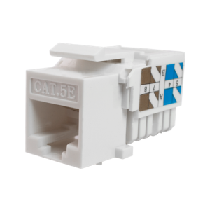 Вставка Keystone Jack RJ-45 Keystone Jack 8P8C (RJ-45) UTP Cat.5e инструментальная заделка белый (10-0313) SUPRLAN
