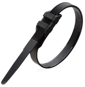 Кабельные стяжки всепогодные усиленные с двойным замком КСУ 9х350(ч) (100шт) КВТ