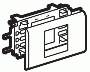 10992 Legrand Mosaic DLP Рамка с суппортом на 2 модуля для крышки 85мм