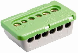 Клеммник винтовой ABB PE3x16-3х25мм PEK/S06