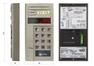БВД-343F Блок вызова домофона VIZIT