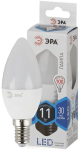 Лампа светодиодная LED Свеча B35-11W-840-E14 ЭРА