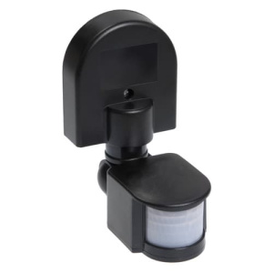 Датчик движения ИЭК ДД-008 1100Вт угол обзора 180 градусов IP44 черный