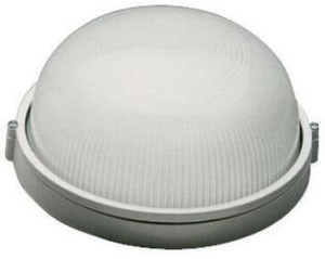 Влагозащищенный светильник Navigator 94 802 NBL-R1-60-E27/WH (НПБ 1301/НПП 1301) белый круг 60Вт IP54