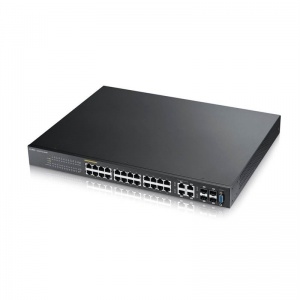 GS2210-24HP-EU0101F L2 коммутатор PoE+ rack 19", 24xGE PoE+, 4xCombo (SFP/RJ-45) GS2210-24HP-EU0101F ZYXEL