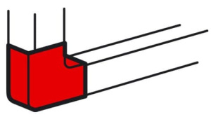 638013 Legrand Плоский угол 100х50 неизменяемый 90° Metra