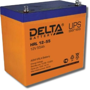 HRL 12-55 X Аккумулятор герметичный свинцово-кислотный Delta