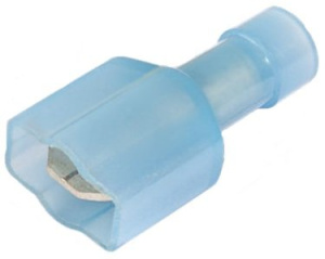 Разъемы плоские «папа» в нейлоновом корпусе РПИ-П(н) 2.5-(6.3) (син) (100 шт) КВТ