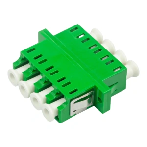 Адаптер оптический проходной LC-LC, OS2, квадро (quadro), зеленый