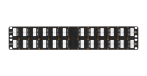 NMC-RP48UE2-AN-2U-BK Патч-панель 19", 2U, 48 угловых порта RJ-45, категория 6 NIKOMAX