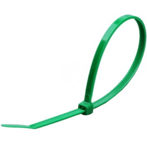 Кабельные стяжки стандартные нейлоновые КСС 5х300(зел) (100шт) КВТ