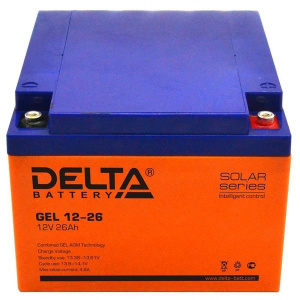 GEL 12-26 Аккумулятор герметичный свинцово-кислотный Delta