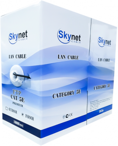 Кабель UTP 2x2x0.46 CAT5E 24AWG Cu SkyNet Light,бухта 305м.