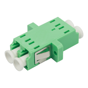 Адаптер оптический проходной LC-LC, OS2, APС, дуплекс (duplex), зеленый