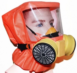 Шанс-Е с полумаской Самоспасатель фильтрующий с полумаской НПК Пожхимзащита