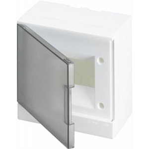 Бокс настенный ABB Basic E 6М серая прозрачная дверь (с клеммами) BEW402206