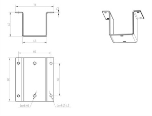 Кронштейн потолочный для ИПДЛ-52/52М ИВС-Сигналспецавтоматика