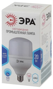 Лампа светодиодная LED POWER колокол T80-20W-4000-E27 ЭРА