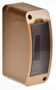 68302К Тусо Щит распределительный навесной под пломбу КМПн-2 Коричневый с прозрачной дверью