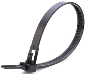 Кабельные стяжки разъемные КСР 7.5х200(ч) (100шт) КВТ