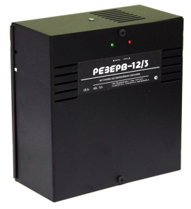 Резерв 12/3 PRO (цвет корпуса черный) Источник вторичного электропитания резервированный МикроКомСервис